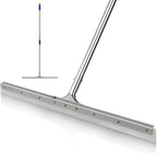 MHM AquaSlide PushPro – 28-Inch Heavy Duty Squeegee for Concrete Floors & Wet Surfaces | Industrial Rubber Blade Water Removal Tool for Garages, Warehouses, Driveways & Commerical Use