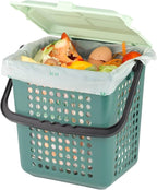 bioMat AirBox Compost Bin for Countertop with 2.6 Gallon Compostable Trash Bags (125 Bags), BPI Certified