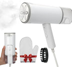 Nexcrate Travel Clothes Steamer, Portable Garment Wrinkle Remover - 800W One-Touch Steam, Stainless Steel Plate & Foldable Handheld Design