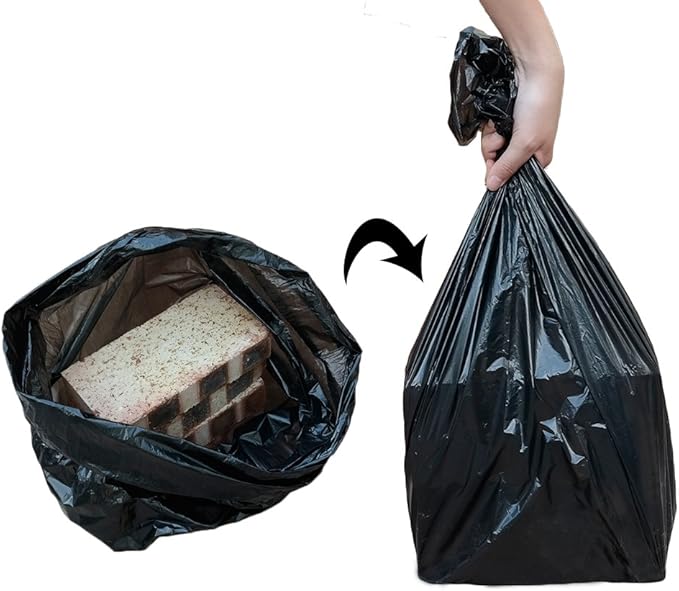 6 Gallon Black Office Trash Bags, 180 Counts