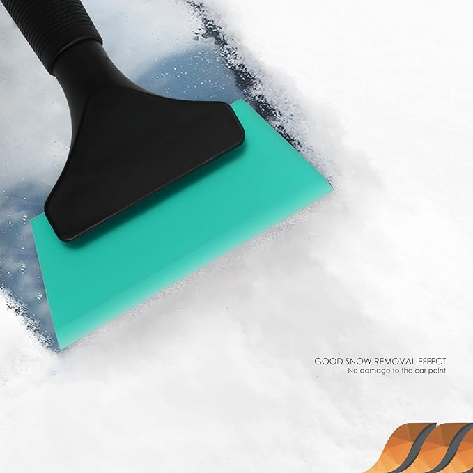 EHDIS Small Squeegee 5 inch Rubber Window Tint Windshield Scraper for Car,Glass, Mirror, Shower, Door,Bathroom Cleaning (Light Blue)