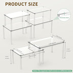 4Pack Acrylic Cabinet Organizer, Clear Cabinet Organizer Shelf, Spice Rack Organizer for Cabinet for Dishes, Spices, Soda Cans and Bottles, Stackable Shelves House Essentials for Gift