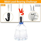 Self Drilling Drywall Anchors - 104Pcs Dry Wall Anchors and Screws Kit for Drywall,52 Self-Tapping/Threaded Plastic Sheetrock Anchors + 52#8 x 1-1/4'' Screws, Heavy Duty 75LB Hanging