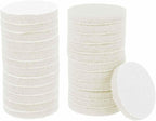 HARFINGTON 24pcs Scrubber Scouring Pads 450 Grits 3 Inch Drill Power Brush Hoop and Loop Surface Conditioning Disc Drill Scuffing Disc Scrub Pads for Home Kitchen Cleaning, White