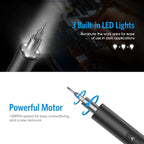 AMIR Mini Power Automatic Screwdriver, 28 IN 1 Electric Cordless Precision Screwdriver Set with 24 Bits, Rechargeable Portable Magnetic Repair Tool Kit with LED Lights for Glasses, Laptops, Watches