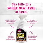 Quick N Brite Fireplace Glass Cleaner 24oz, Nonabrasive Cleaning Spray for Fireplace Glass, Oven Glass, Glass Cooktops, Ceramic-Glass, Microwave Glass (Pack of 3)