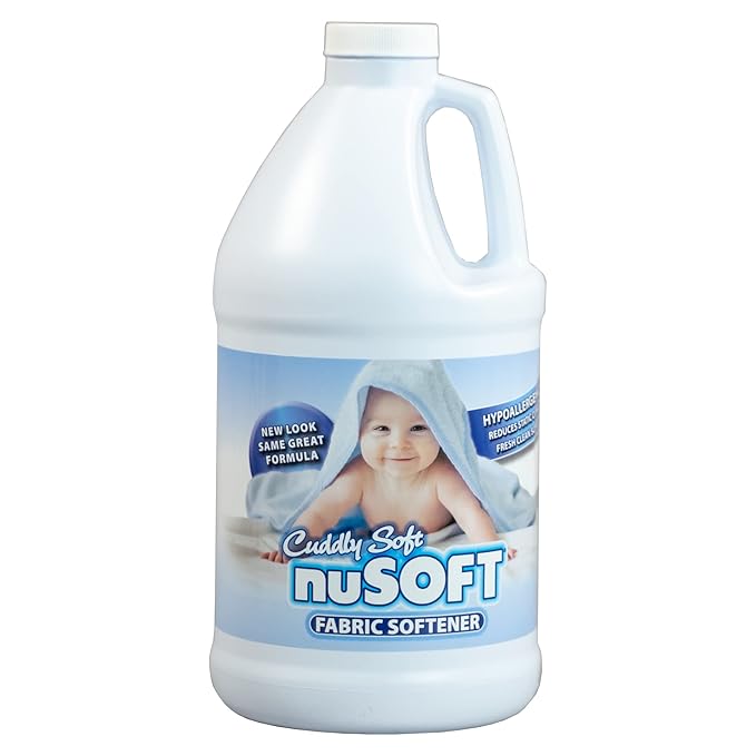 64 fl oz Ultra Concentrated Hypoallergenic Fabric Softener - Enhanced Softness & Freshness, Reduces Wrinkles & Static Cling, Safe on Colors & Delicates, Great for Delicate Skin (419690)