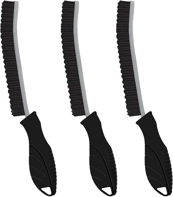 New Serrated Crevice Cleaning Brush, Hard Bristle Cleaning Tools for Household Use, Multifunctional Gap Cleaner Supplies for Kitchen, Bathroom,Toilet, Faucets, Grout, Car, Home Essentials