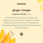 Method Laundry Variety Pack Laundry Detergent, fabric Softener 53.5 Fl Oz (Ginger Mango)