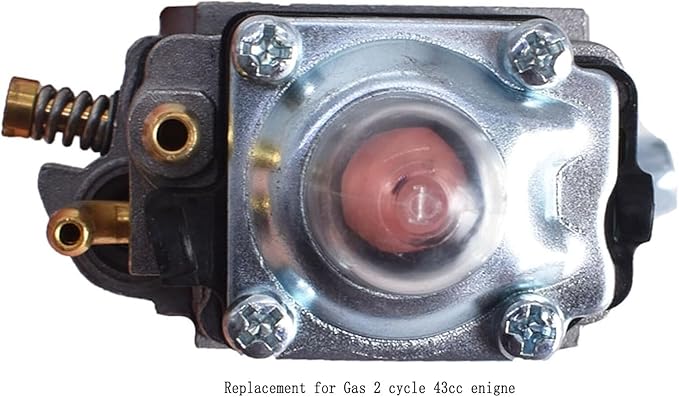 Compatible with Carburetor & Gasket Replacement for Gas 2 Cycle 43cc Powermate PCV43 Southland Mini Cultivator SCV43 Tiller Motor Parts Fuel Line Filter Grommet Kit