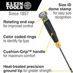 Klein Tools 85617 Mini Precision Screwdriver Set, Slotted, Phillips, TORX, Cushion-Grip Handles, Ideal for Terminal Blocks, Electronics