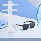 VICASKY Multi-Layer Sunglasses Organizer Stand 6-Tier Plastic Glasses Display Rack Eyewear Storage Shelf Countertop Holder for Home and Office