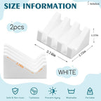Silicone Soap Dish for Bar Soap Holder for Shower Bathroom Self Draining Waterfall Drying Tray Keep Soap Bars Dry Clean & Easy Cleaning (White, 2)