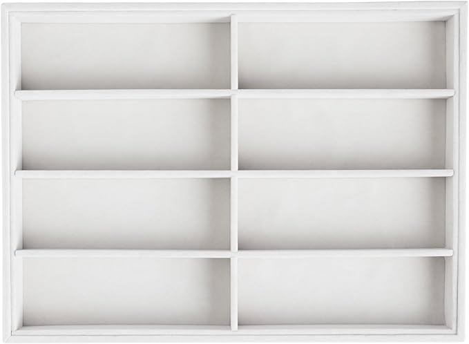 Frebeauty Sunglass Organizer,Velvet Glasses Organizer,8-Slot Sunglasses Tray for Drawer, Men's/Women's Sunglasses Box