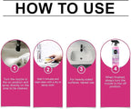 Gefanly Bathroom Cleaner, 20 Fl Oz Powerful Pink Bathroom Cleaner Spray, Bathrooms Descaler Foam Cleaners for Sink Tub Floor Tile (2pcs)