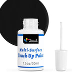 DWIL Black Paint for Metal - Appliance Touch Up Paint, Multi Surface Scratch Repair for Refrigerator, Enamel, Door, Cabinets, Wood, Microwave, 1.5 Fl Oz(Black)