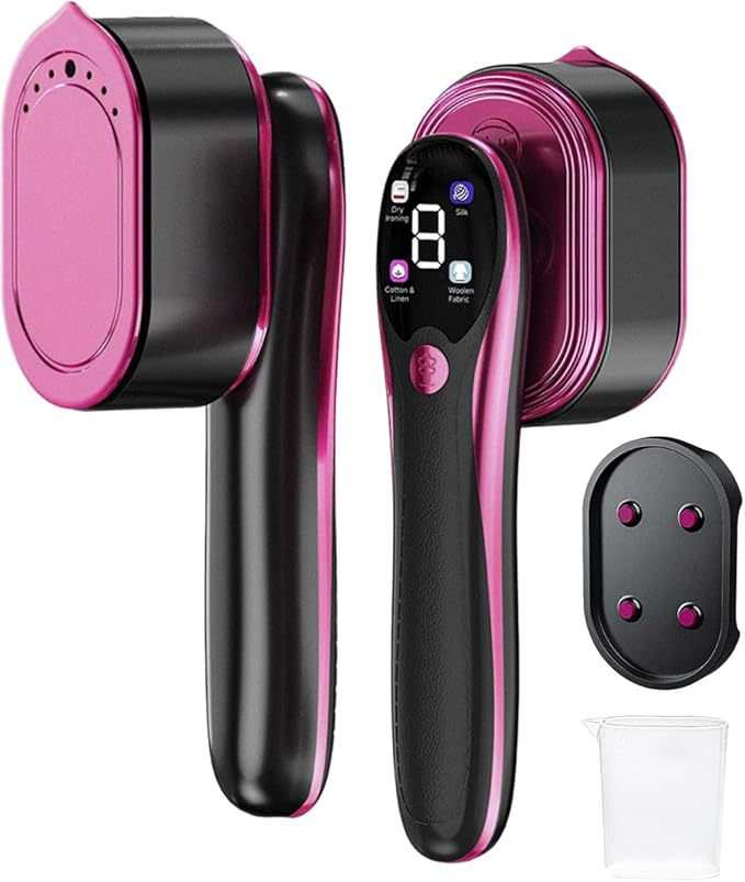 Steamer for Clothes,2-in-1 Steam & Iron with Four Modes,All Fabrics,Ceramic Rapid-Heating Panel,Handheld Cordless Portable Steamer,Travel & Home