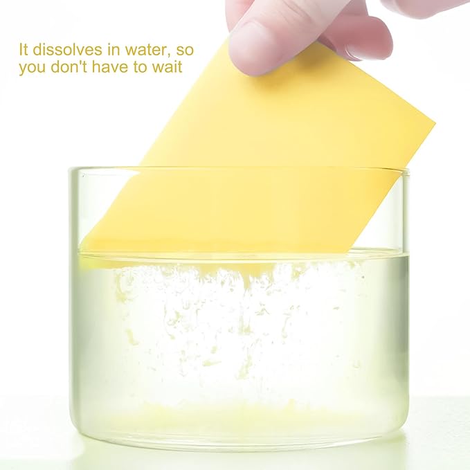 Floor Cleaning Tablets Sheets, Method Hardwood Floor Cleaner and Polish Pack of 300, Concentrate Mild Scent For RV Wall Tiles, Hardwood, Laminate Floor, Yellow