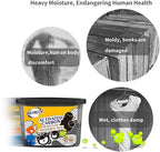NATRUTH 500mL Moisture Absorber boxes, Closet Dehumidifier, Eradicate Odor,Dehumidifiers and Air Freshener for Closet,Shoes Box, Bathrooms, Kitchen & Study, Boats,RVs (Activated Charcoal, 9 packs)