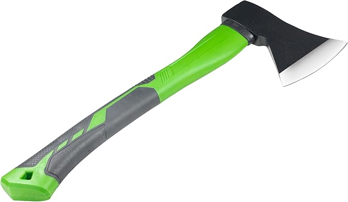 TEXALAN(R) Axe with 14.5" Fiberglass Handle 600g Head Outdoor Camp Hatchet Forged Steel Blade