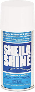 Sheila Shine Stainless Steel Polish & Cleaner | 10 Aerosol Spray Can| Protects Appliances from Fingerprints and Grease Marks | Residue & Streak Free |10 Oz Aerosol Can | Pack of 1