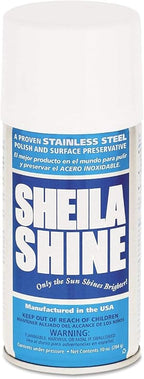 Sheila Shine Stainless Steel Polish & Cleaner | 10 Aerosol Spray Can| Protects Appliances from Fingerprints and Grease Marks | Residue & Streak Free |10 Oz Aerosol Can | Pack of 1