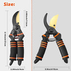 Pruning Shears, Garden Shears,Professional Bypass Pruner Hand Shears Heavy Duty, Garden Clippers,8" Hand Pruners with Foam-Grip Handles,Plant Cutting Scissors for Gardening,Hedge
