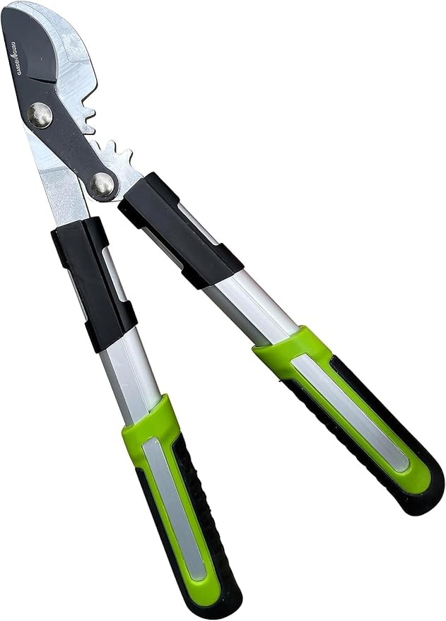 GARDEN GURU Hedge Shears Bypass Loppers Pruning Shears 3 Pc Set - Heavy Duty Comfort Grip Handles - Sharp Blades for Easy & Clean Cuts - Perfect Trimming Tool Kit