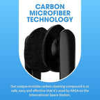 CarbonKlean Peeps Glasses Cleaner - for Eyeglasses, Reading Glasses, and More - Lens Cleaner with Carbon Microfiber Tech - Injected Blue - 1 Count