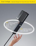 G7 Travel Steamer for Clothes Dual Voltage 100-240V Iron Steamers Professional Portable Steamer, Just 1lbs Fashion Light Mini Handheld Garment Steamer for Global travel and home 2