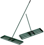 Goplus Lawn Leveling Rake, 36" x 10" Heavy Duty Level Lawn Tool w/ Ergonomic Handle for Soil, Effort-Saving Landscape Rake for Garden, Backyard, Golf Course, Farm, Pasture
