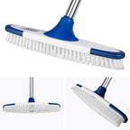 ITTAHO Floor Scrub Brush with Long Handle - 53" Deck & Grout Cleaner Brush Set for Tile, Marble, Stone, Bathroom, Patio, Garage, Deck & Floor Cleaning
