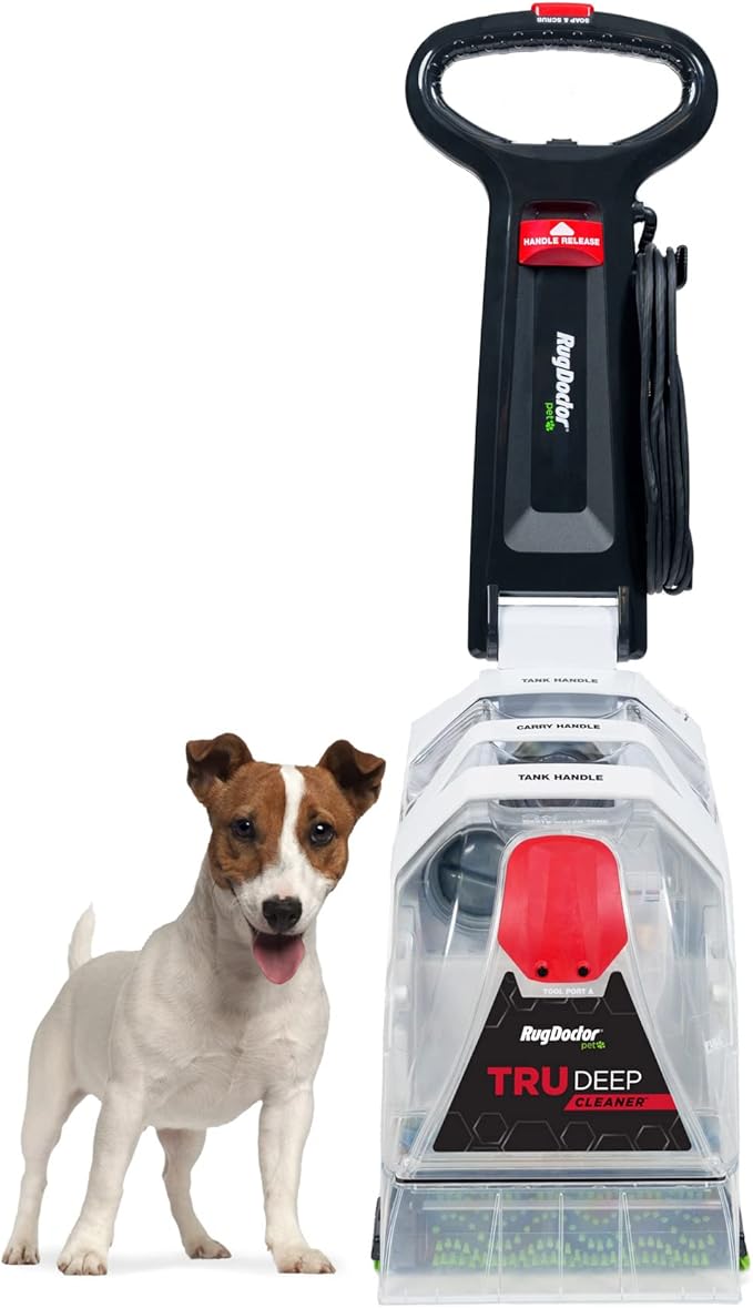 Rug Doctor Pet TruDeep Carpet Cleaner, Pet Upholstery Tool, Best-In-Class Suction Power, Dual Brush Cross-Action Technology for One-Pass Cleaning