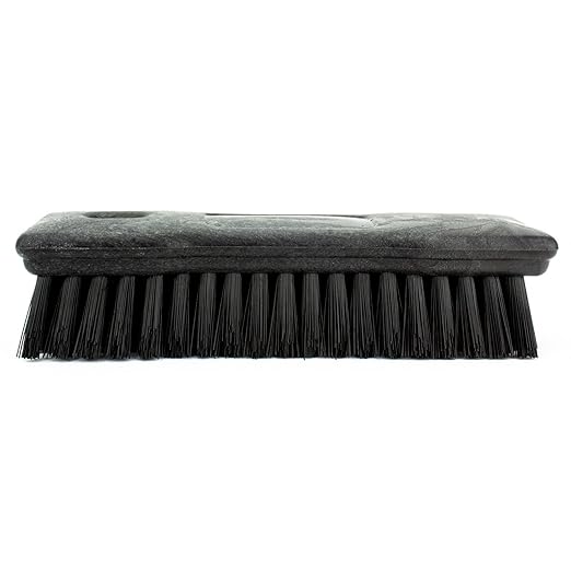 SPARTA 42024EC03 Comfort Grip Plastic Scrub Brush, Hand Brush For Cleaning, 8 Inches, Black, (Pack of 6)