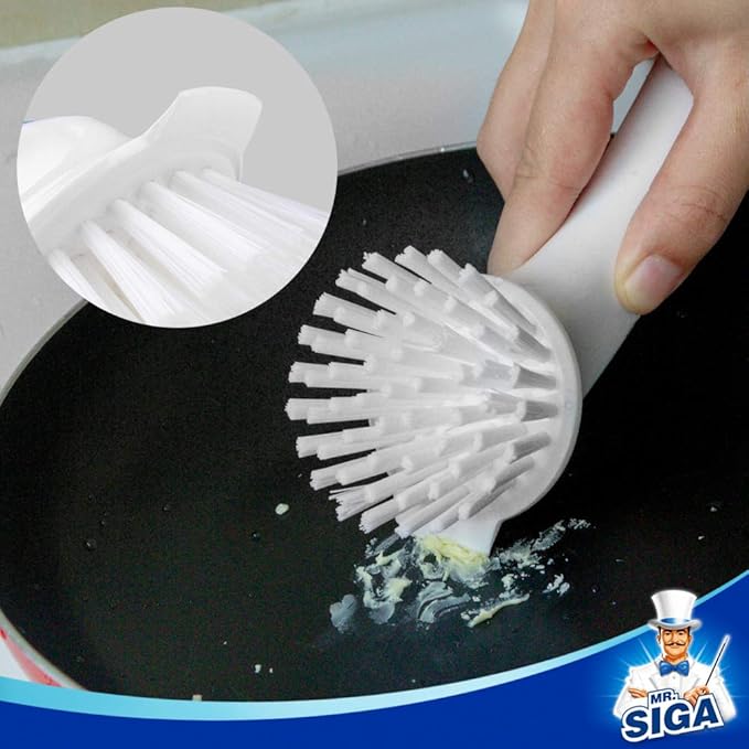 MR.SIGA Pot and Pan Cleaning Brush - Pack of 2