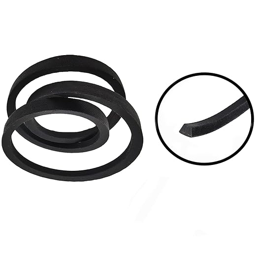 JEENDA 2PCS 3/8" X 43" V-Belts 185476 184354 169790 Compatible with Husqvarna Poulan Craftsman Garden Tillers Lawn Mower