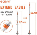 Eazer 4-in-1 Long-Handled Tub Scrubber-Versatile Bathroom Cleaning Brush with Shower Scrubber-Ideal Shower Cleaner Brush for Efficient Cleaning-Long Handle Scrub Brush for Shower, Tub, and Bathroom