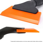 EHDIS Small Squeegee 5 inch Rubber Window Tint Windshield Scraper for Car,Glass, Mirror, Shower, Door,Bathroom Cleaning(Orange)