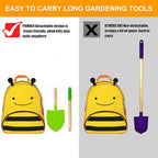 8PCS Kids Gardening Tools, Kids Rake and Shovel Set, Toddler Outdoor Yard Tools, Garden Toys Gifts for Boys Girls Age 3 4 5 6 7 8 Years Old