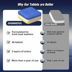 Washing Machine Cleaner Tablets 56 Pack for HE Front Loader - Eco Friendly Washer Machine Cleaning Tablets - 3 Layers Septic Safe Wash Machine Full Deodorizer Descaler Protector - 2 Plus Year Supply