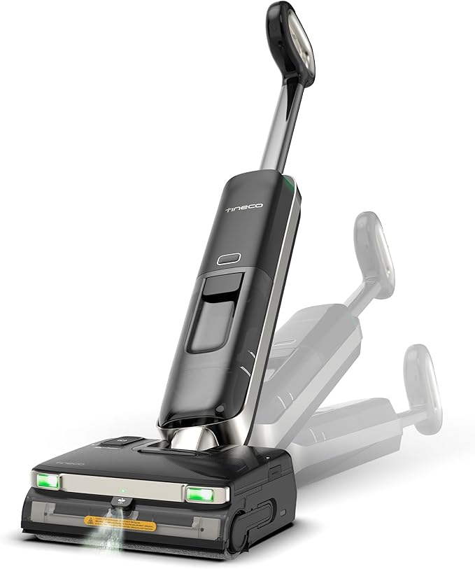 Tineco Floor ONE S9 Master Wet Dry Vacuum Cleaner, ThermoBlast Tech & Hot Water Vacuum Mop, 23kPa Suction, 65 Min Runtime, 185°F Flashdry, 3.9inch Ultra-Slim Stretch Mop