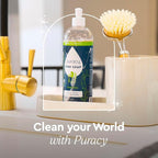 Puracy Natural Dish Soap - Skin-Softening Plant-Based Dishwashing Soap, Non-Toxic Dish Soap, Organic Liquid Dishwashing Detergent Soap (Fresh Citrus, 16 fl oz)
