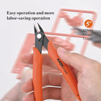 KATA Micro Wire Cutters Pliers: Precision Flush Cutter Tool for Jewelry Making, Hobby Models, Gundam, Electronics - 2-Pack Small Zip Tie Cutter Nippers - Mini Side Cutting Snips with Ergonomic Handle