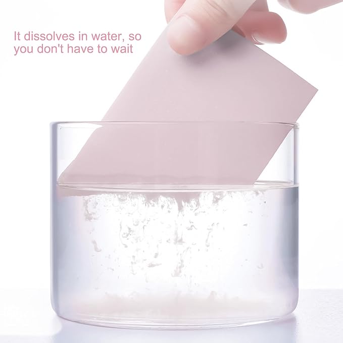 Floor Cleaning Tablets Sheets, Method Hardwood Floor Cleaner and Polish Pack of 300, Concentrate Mild Scent For RV Wall Tiles, Hardwood, Laminate Floor, Pink