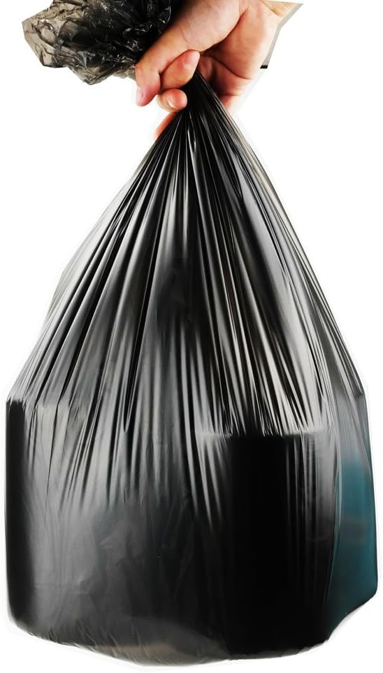 13 Gallon Kitchen Trash Can Liners, 130 Counts, Black