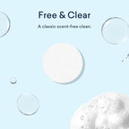 BLUELAND Laundry Detergent Tablets, 36 Count, Plastic-Free Eco-Friendly Pods, Sheets, Liquid Alternative - Fragrance Free and Clear, Natural, Gentle