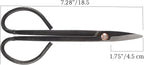 BambooMN 7.2" Black Bonsai Trimming Shear - 10 Pieces