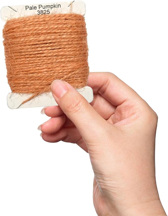 Jute Twine 15m Long Twine String for Crafts Gift Wrapping Packing Gardening Crochet Knitting Macrame Decor (Pale Pumpkin)