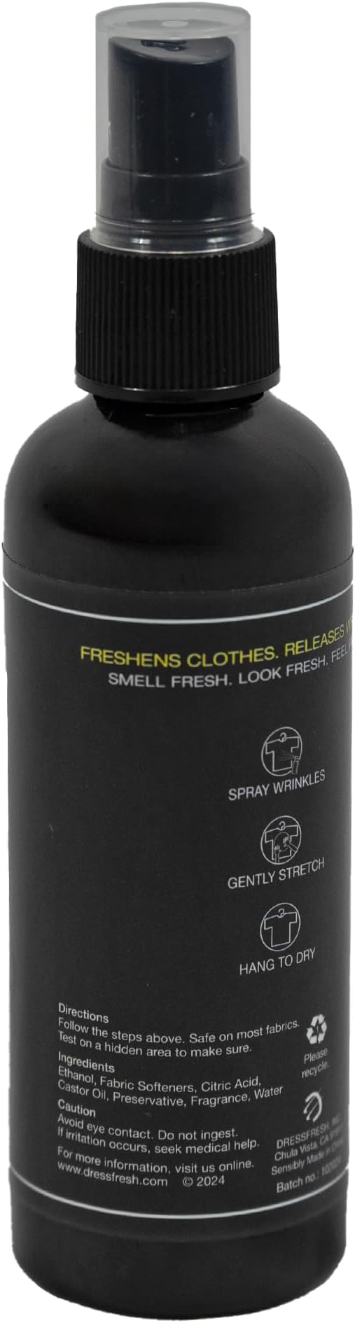 Wrinkle Releaser, Relaxes Wrinkles Quickly, Bare Naked Scent, Premium Collection, 3 Fl Oz Travel Size, Odor Eliminator, Fabric Conditioner, Anti-static Spray