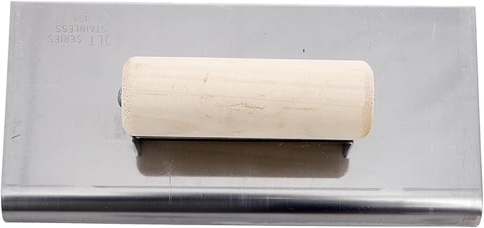 MARSHALLTOWN QLT Stainless Steel Hand Edgers, Wood Handle Material, 229mm Length, 76mm Width, 16mm Lip, 13mm Radius, Made In The USA, CE565S